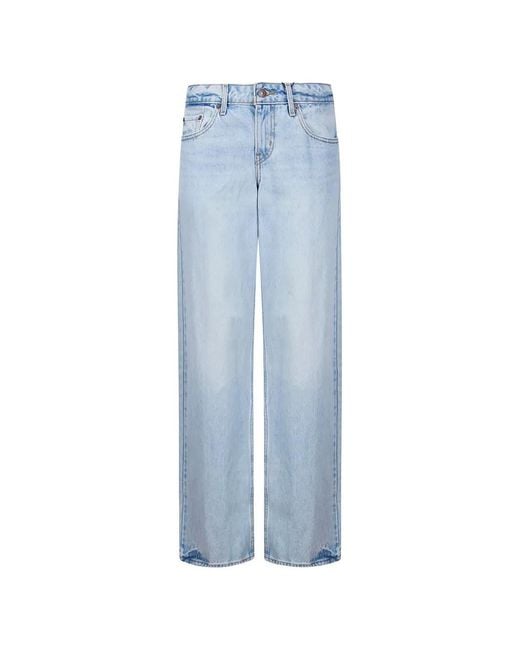 Jean Ample À Taille Basse Levi's en coloris Blue