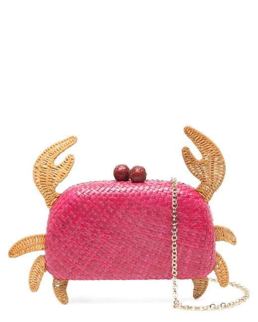 Serpui Pink Crab Mini Bag