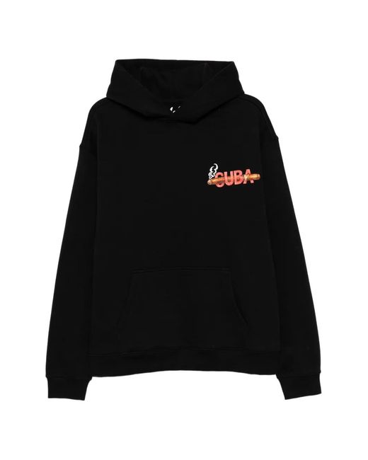 Melt Black Graphic-Print Pouch-Pocket Hoodie for men