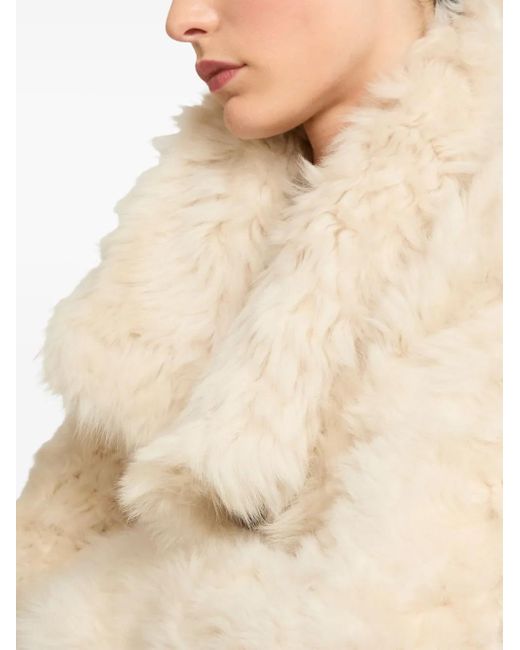 Chaqueta corta Yves Salomon de color Natural