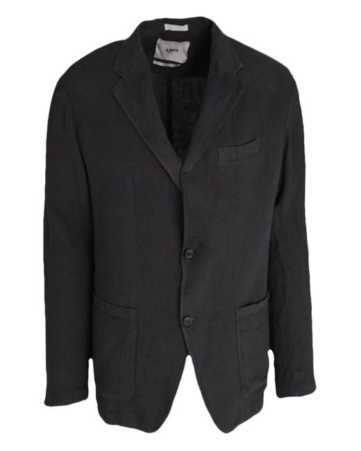 Altea Black Linen Blazer for men