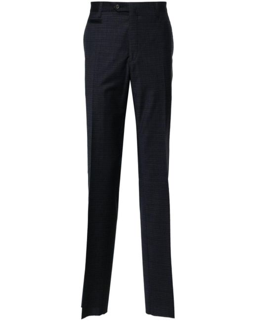 Corneliani Mid-rise tailored trousers in Blue für Herren