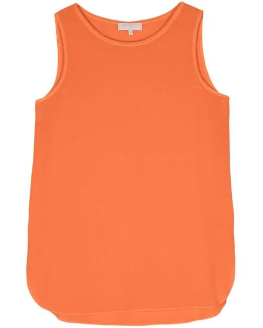 Antonelli Orange Perugia Silk Top