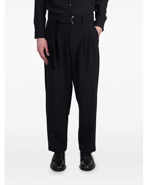 Attachment Broek Met Toelopende Pijpen in het Black voor heren