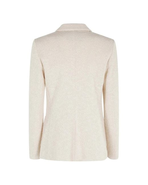 Seventy White Buttoned Blazer