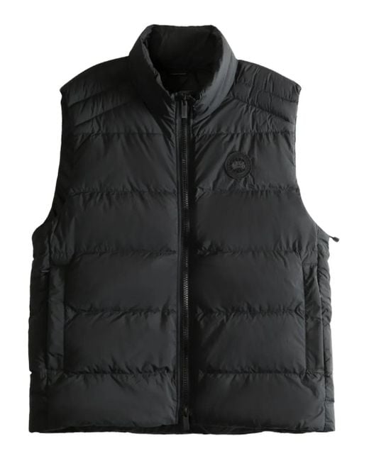 Canada Goose Black Padded Zip-Up Vest for men