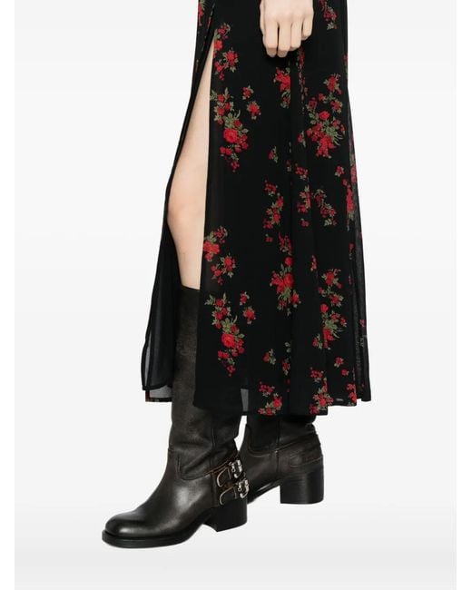 Reformation Black Eridania Dress