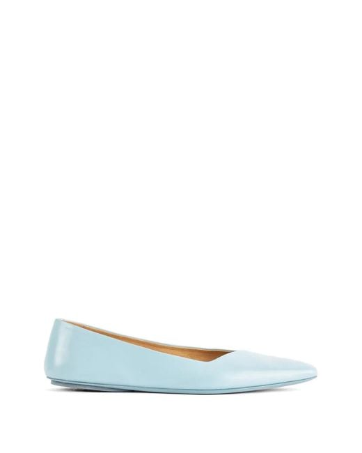 Marsèll Blue Cazzuola Pointed-Toe Ballet Flats
