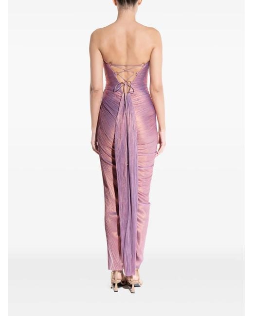 strapless open back dress Lavender Lace Party Dress Floral Lavender Modest Prom Dress Lace Modes   DaisyFormals-Bridesmaid and Formal Dresses in 59+ Colors