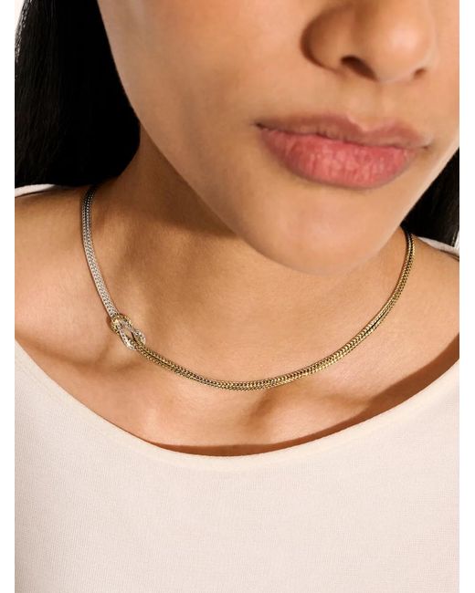 John Hardy Metallic 14Kt Love Knot Necklace