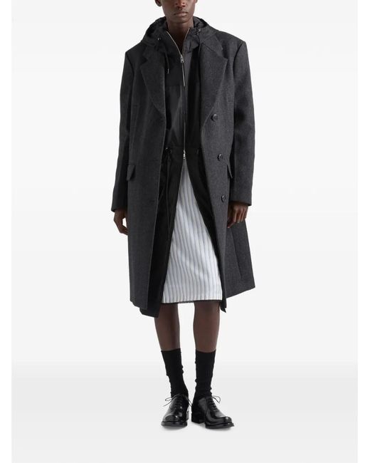 Prada Black Re-Nylon Rain Jacket