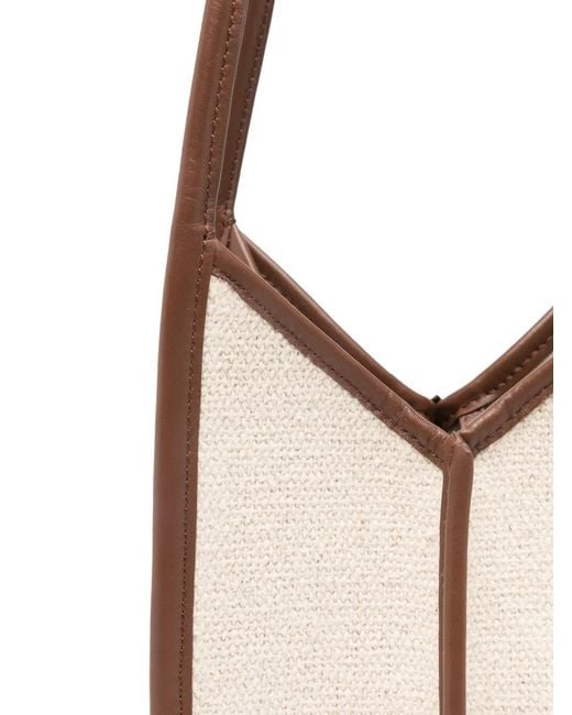 Hereu White Calella Canvas Bucket Bag