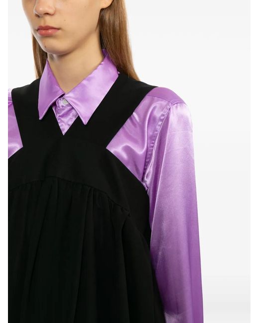 Comme des Garçons Black Gathered Midi Dress