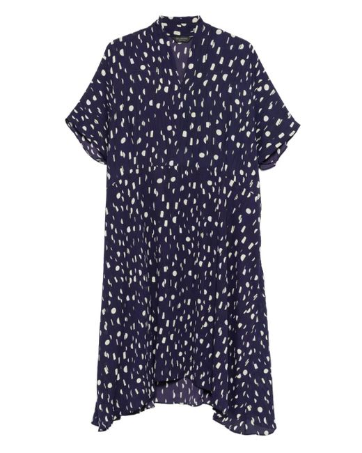 Balenciaga Blue Polka Dot-pattern Dress