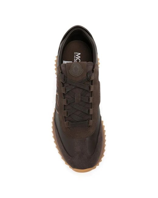 Moncler Brown Pacey2 Panelled Logo-Debossed Sneakers for men
