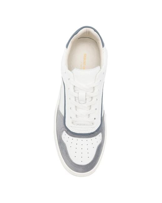 SERGIO MORETTI FIRENZE White Perforated-Panel Sneakers for men