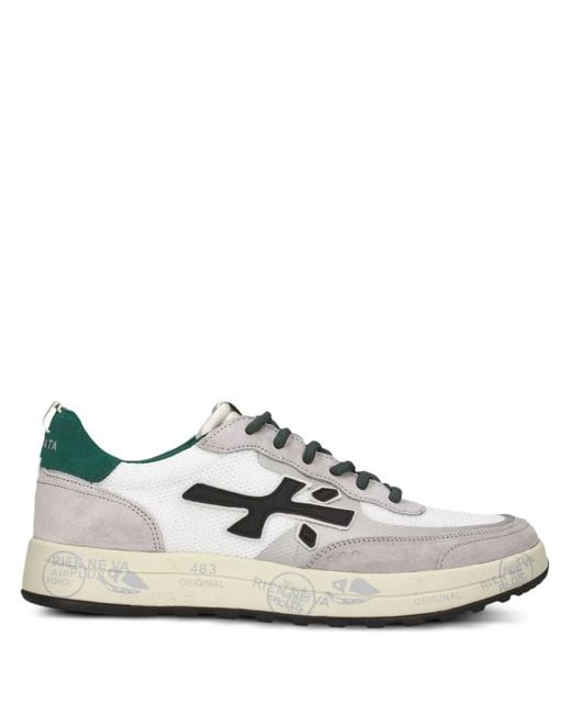 Premiata White Nous Sneakers for men