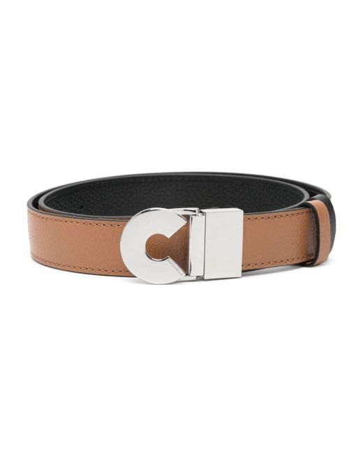 Coccinelle Black Logo-buckle Leather Belt