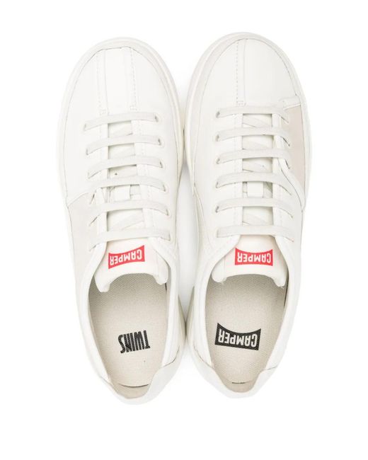 Camper White Runner Up Logo-Patch Sneakers