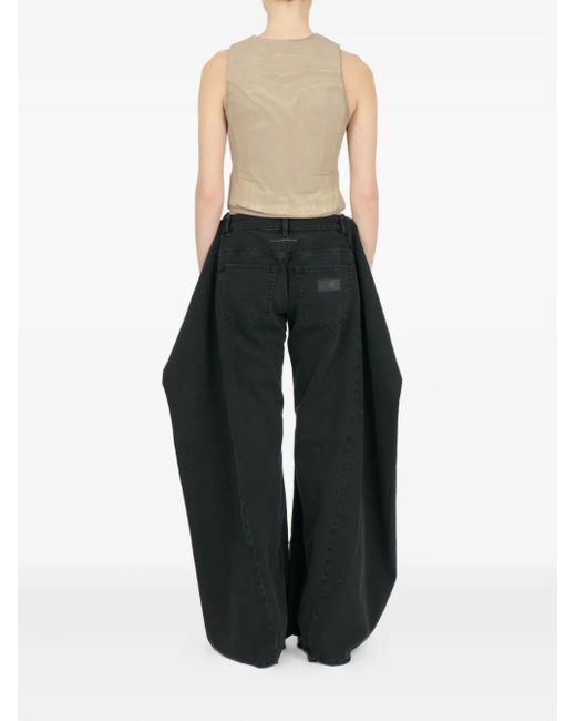 MM6 by Maison Margiela Natural Satin Button-Up Waistcoat