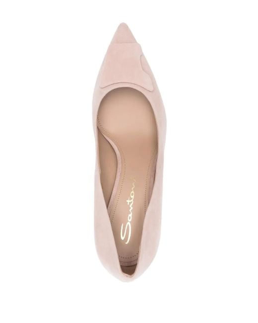 Santoni Pink 85Mm Sibille Pumps
