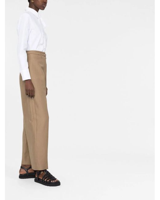 Valentino Garavani White Pussy-Bow Cotton Shirt