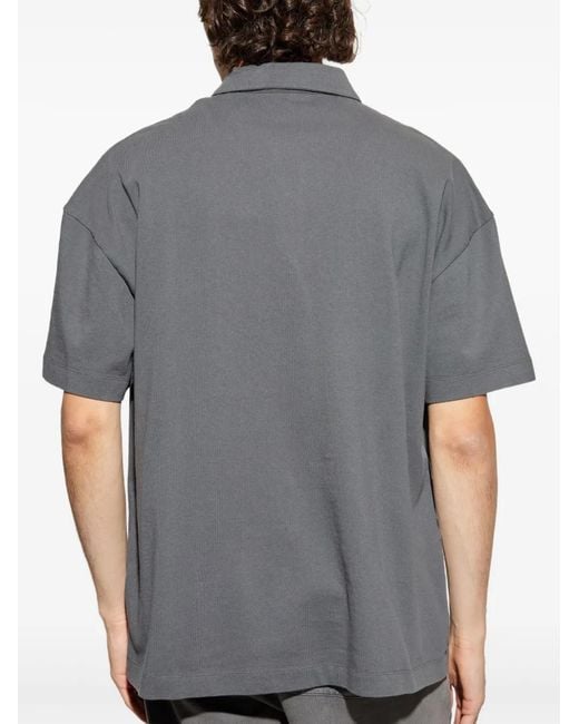AllSaints Gray Xander Polo Shirt for men