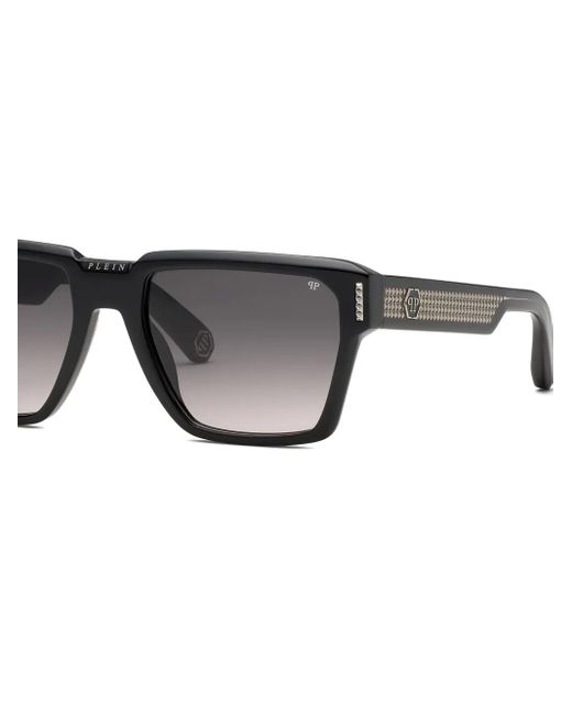 Philipp Plein Gray Square-Frame Sunglasses for men