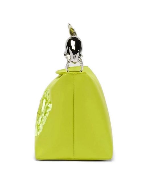 Erdem Yellow Mini Sac À Main Bloom