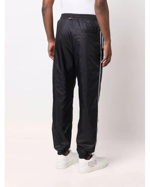 Thom Browne Blue Logo Patch Track Pants for men