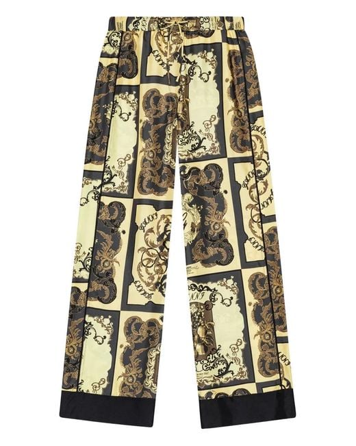 Ganni White Printed Trousers