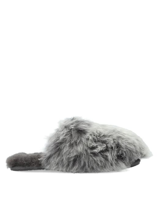 Ugg Gray Ballerinas Mit Fell