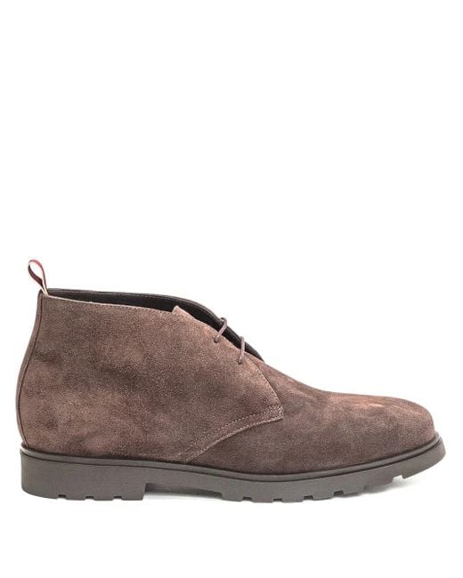 STURLINI FIRENZE Schnürstiefel aus Wildleder in Brown für Herren