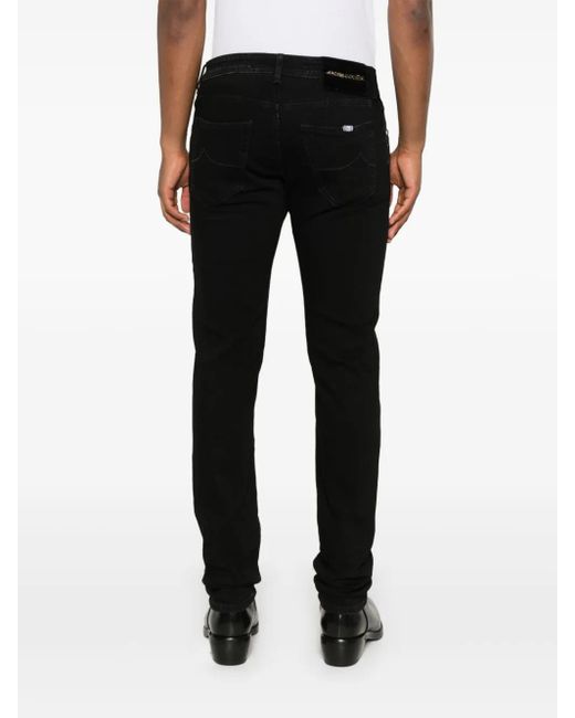 Jacob Cohen Black Nick Slim Jeans for men