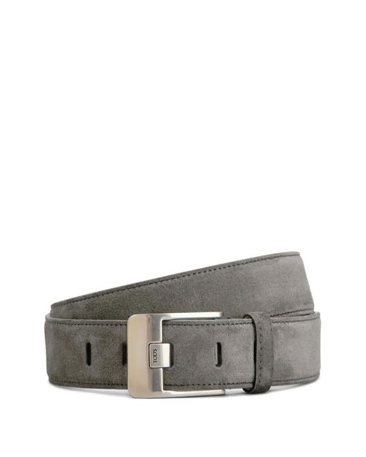 Tod's Gray Suede Belt for men