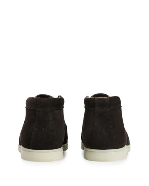 Hackett Brown Almond-Toe Boots for men