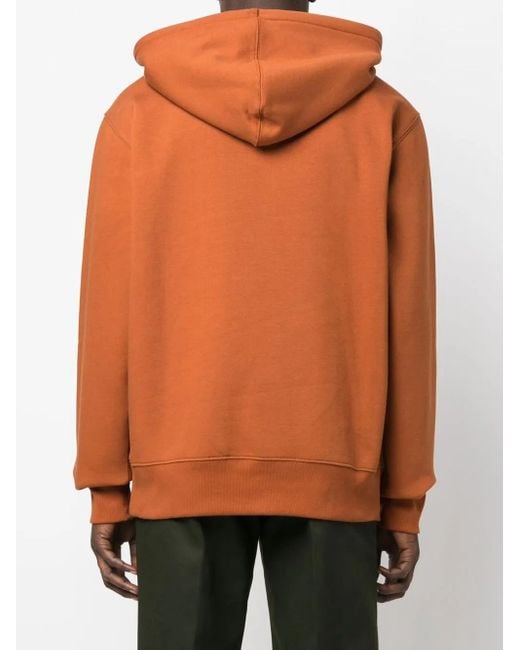 Dickies Orange Logo-Print Pullover Hoodie for men