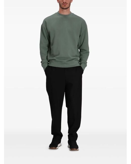 HUGO Green Logo-Print Sweatshirt for men