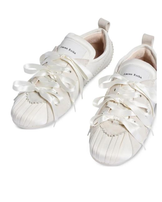 Simone Rocha White Ballet-Style Sneakers