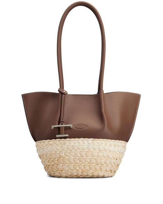 Tod's Bux Kleine Shopper in het White