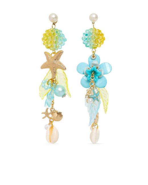 Amir Slama Blue X Jade Jade Drop Earrings