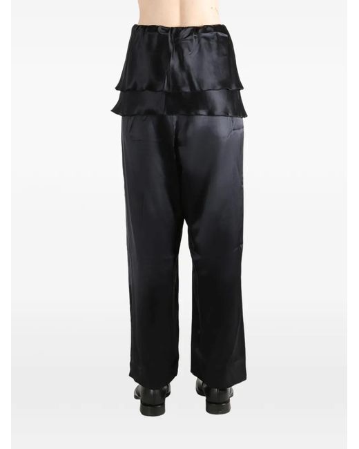 Baserange Gray Kin Silk Trousers