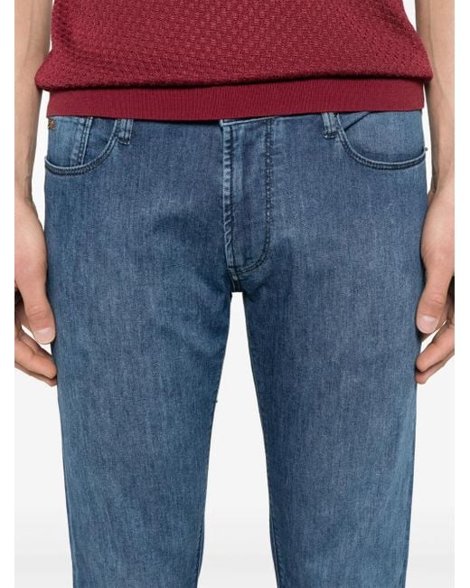 メンズ Emporio Armani スリムジーンズ Blue