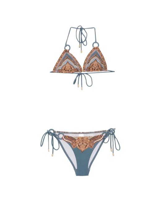 Zimmermann Mahon Ring Bikini in het White