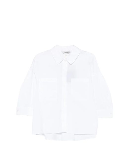 Max Mara White Chest-Pockets Shirt