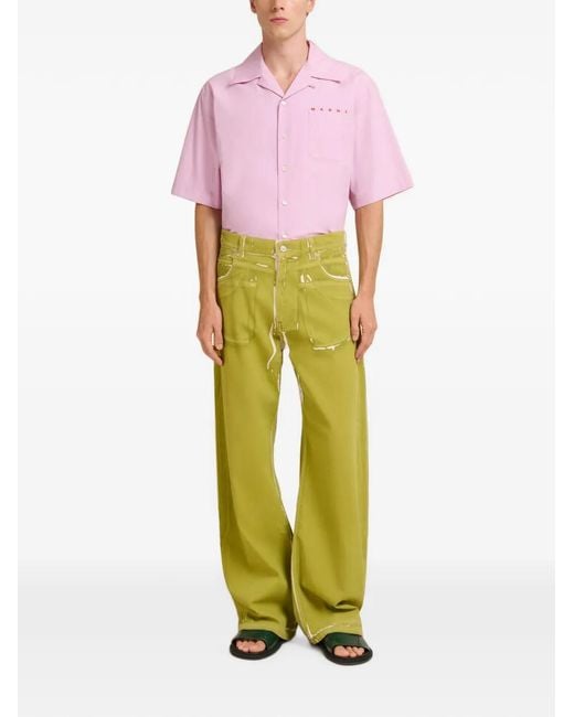 Marni Green Trousers for men
