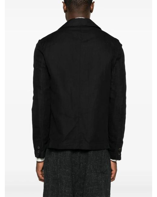 Forme D'expression Black Postman Gabardine Jacket for men