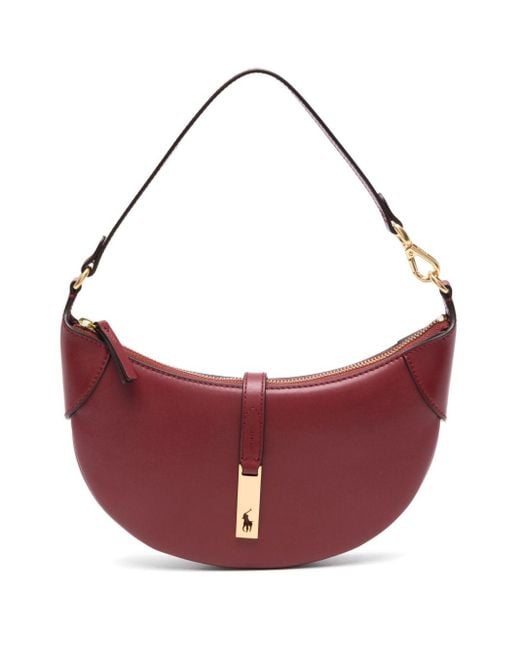 Polo Ralph Lauren Purple Mini Polo Id Shoulder Bag