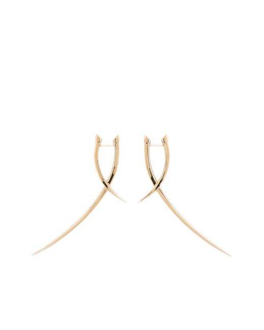 Shaun Leane Natural Sabre Statement Crossover Earrings