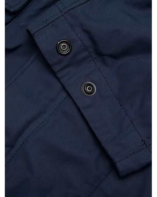 メンズ Stone Island パッチポケット フィールドジャケット Blue